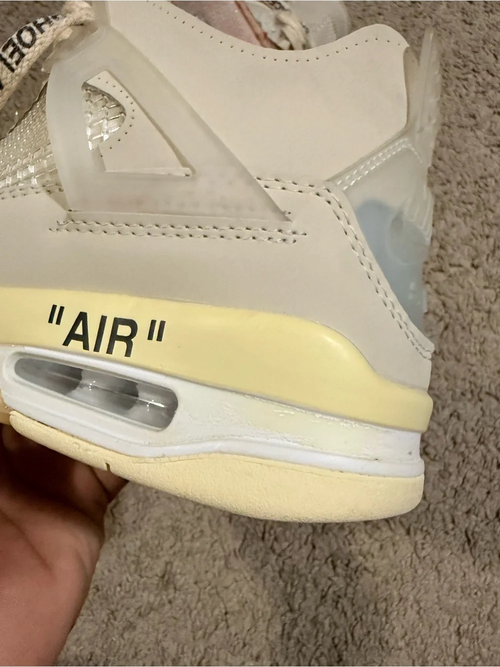 Jordan Men's Sneakers in Cream and Tan